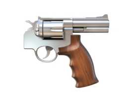 用鋼釘插死左輪手槍的槍口會造成彈藥爆膛，彈頭反射，從轉輪的裝彈口彈出去，讓對方自己開槍殺了自己?